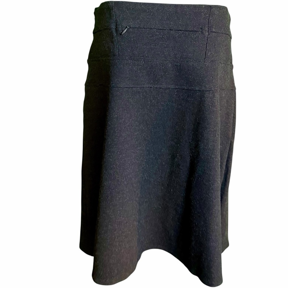 Athleta Ponte Twill A-Line Mini Skirt in Charcoal Gray Size 8 Tall - Picture 9 of 14
